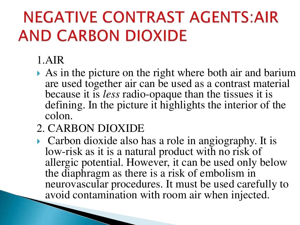 Pharmacology and contrast agents