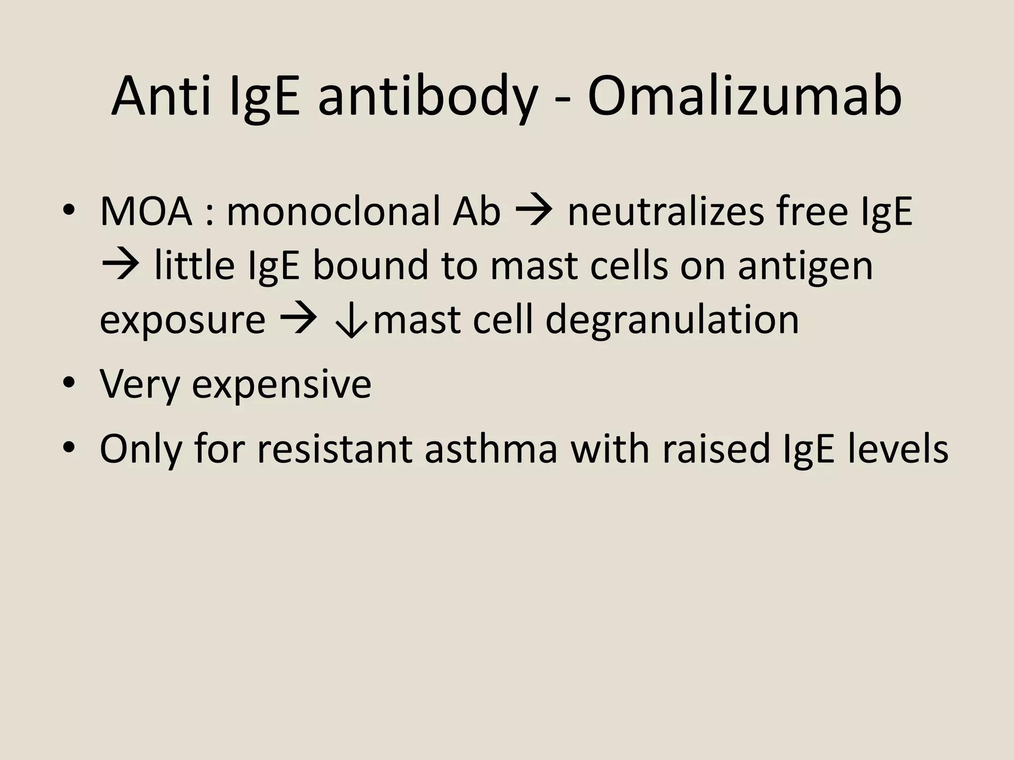Pathophysiology of asthma and drugs used to treat asthma | PPTX
