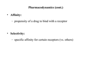 Lecture: Pharmacology Basics.........ppt