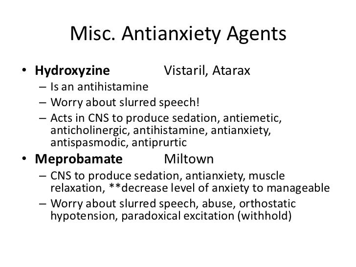 Is Atarax A Benzodiazepine