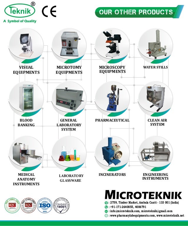 Pharmacology equipment Manufacturer from India
