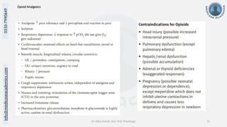 info@medicoseacademics.com
0310-7990649
Dr. Sidra Arshad, Asst. Prof. Physiology 12
Opioid Analgesics
 
