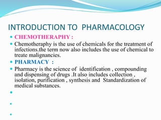 Introduction to Pharmacology for Nursing Students | PPTX