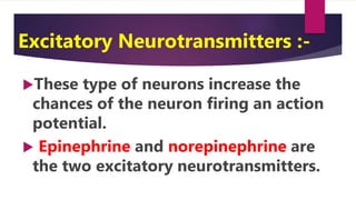 Ppt on neurotransmitter | PPTX