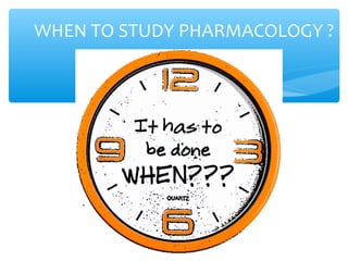 Pharmacology know why, know-what,know-how 