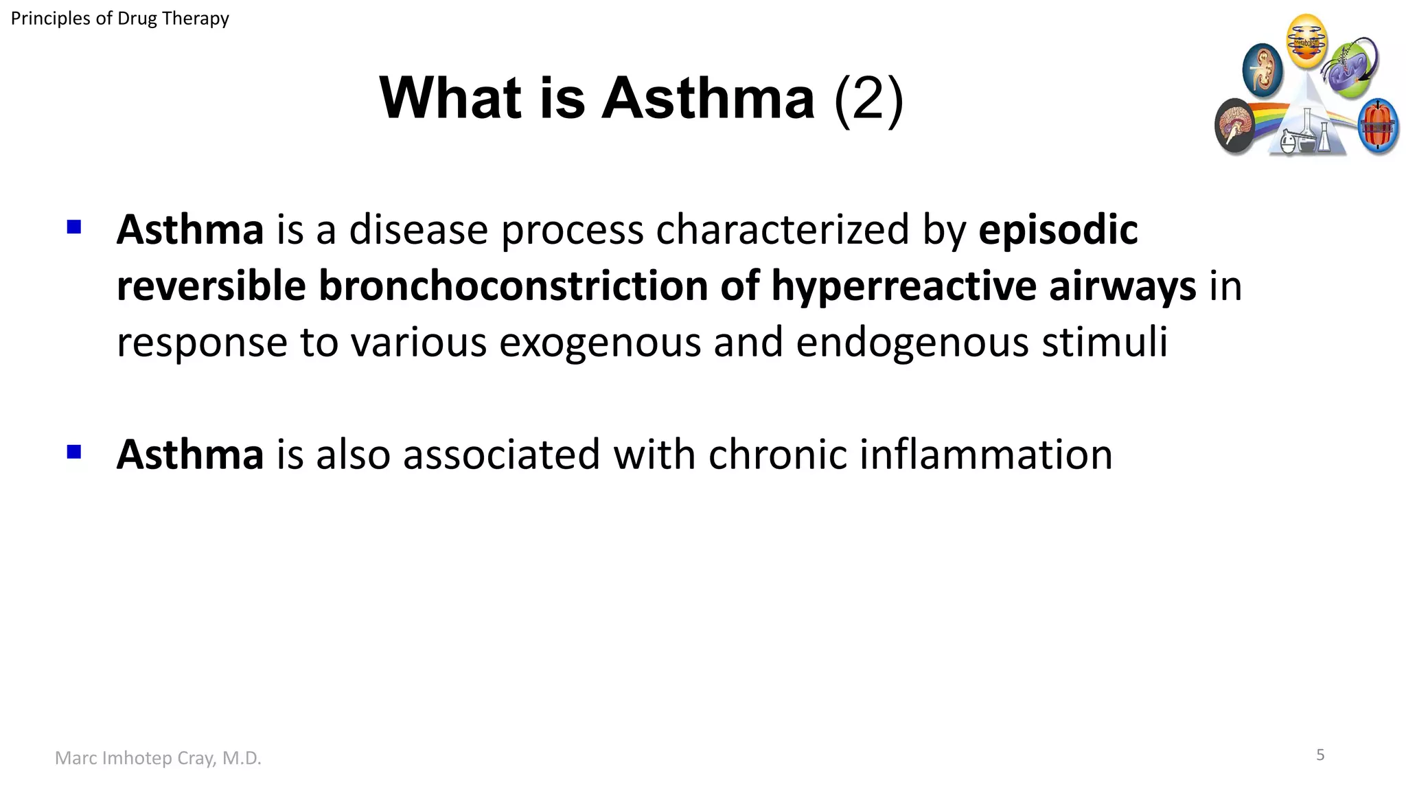 Pharmacology of Drugs Used to Treat Asthma | PDF