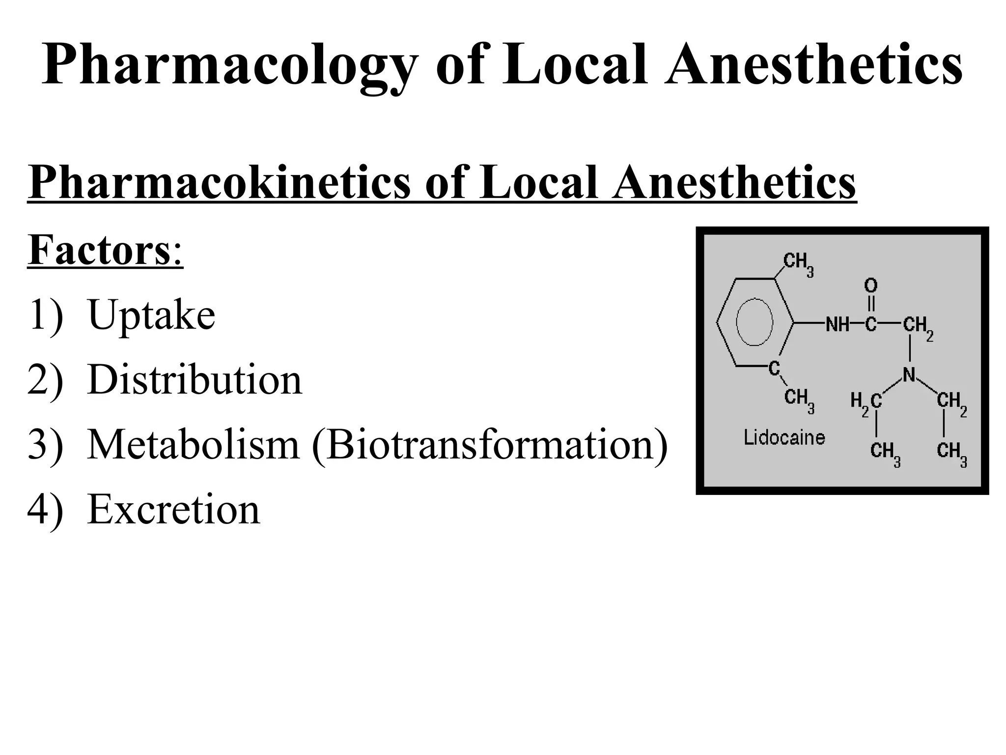 Local Effect Is Pharmacology of local anesthetics | PPT