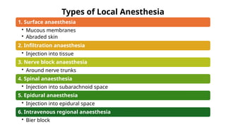 Comprehensive Overview of Local Anesthetics: Mechanisms, Types, and ...