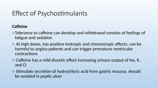 Pharmacology of psychostimulants in general pptx | PPTX