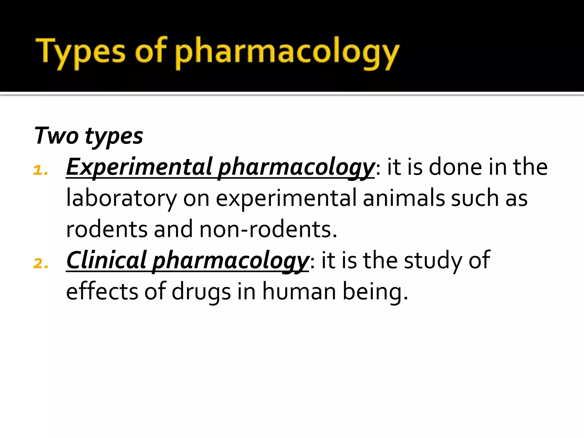Pharmacology ppt | PPTX