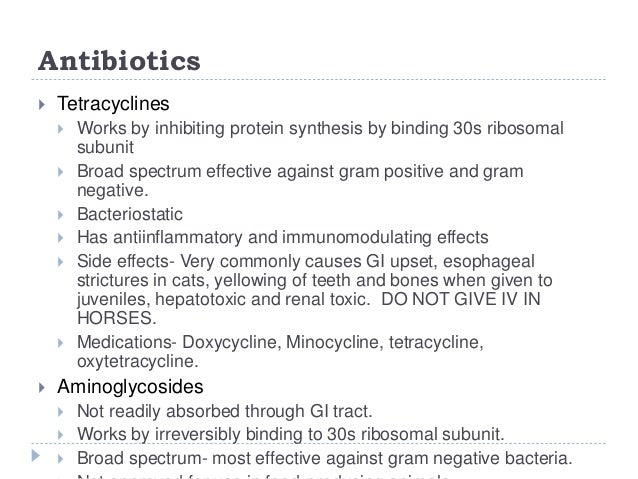 pharmacology review commonly used drugs tetracycline how it works