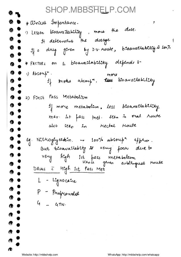 pharmacology-handwritten-note-sample