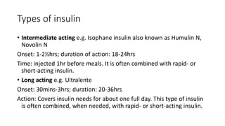 Novolin Types Nursing care plan | PPTX
