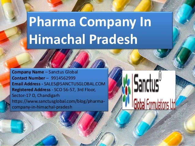 Pharma Company In
Himachal Pradesh
Company Name – Sanctus Global
Contact Number – 9914562999
Email Address - SALES@SANCTUS...