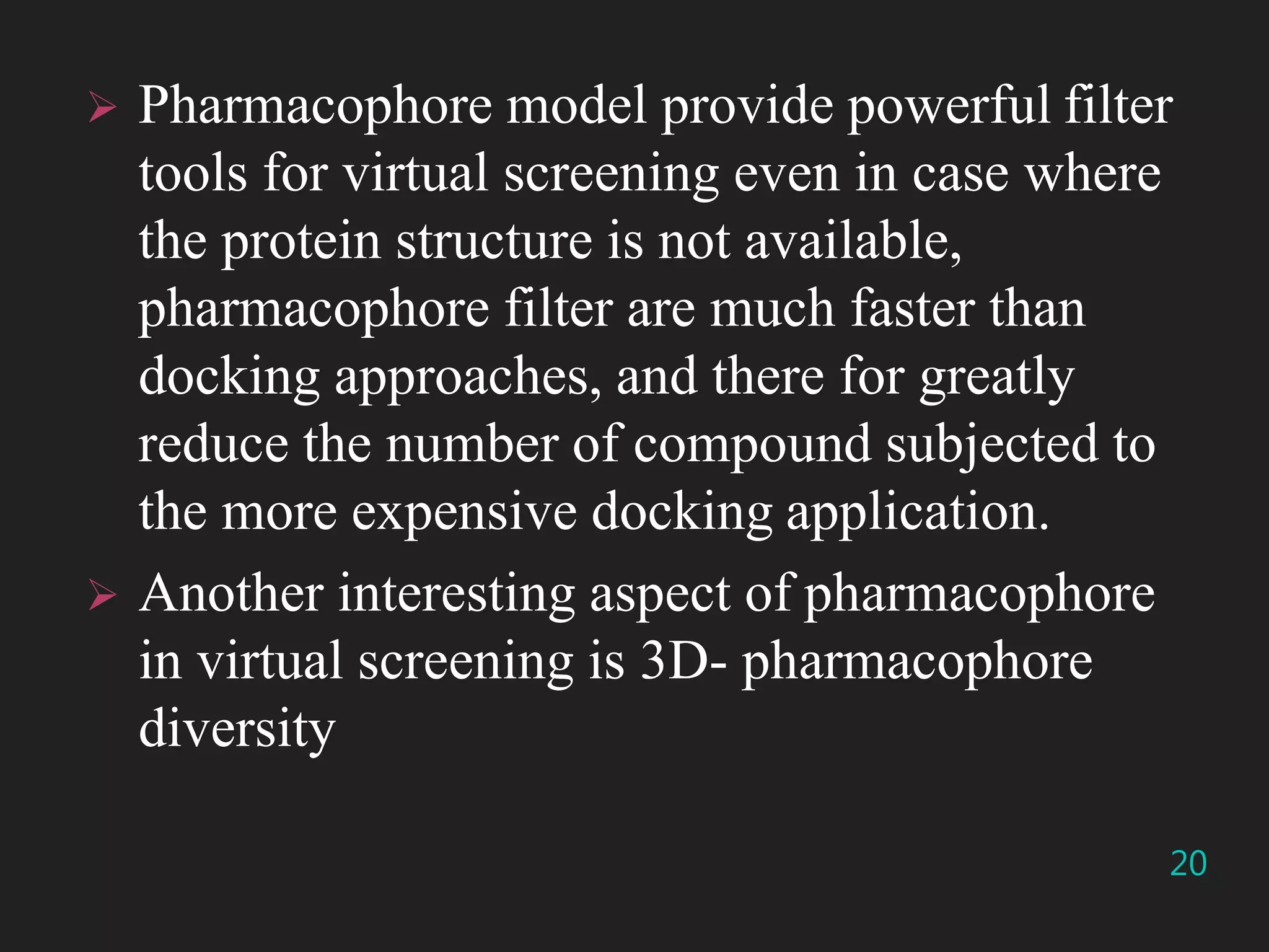 Pharmacophore mapping and virtual screening | PPTX