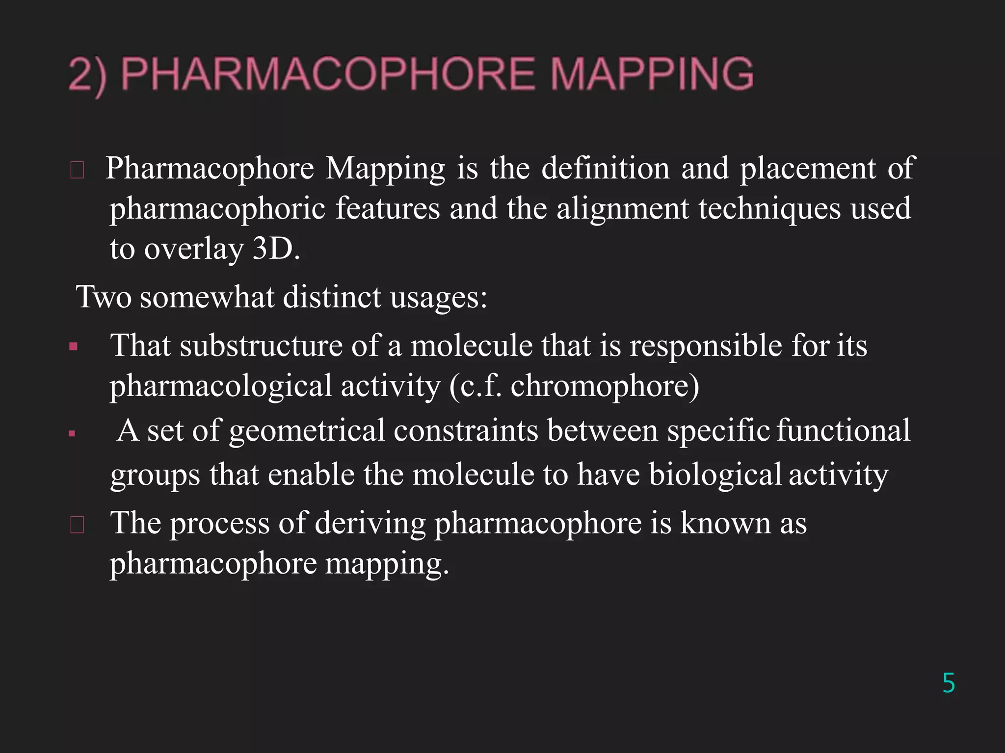 Pharmacophore mapping and virtual screening | PPTX