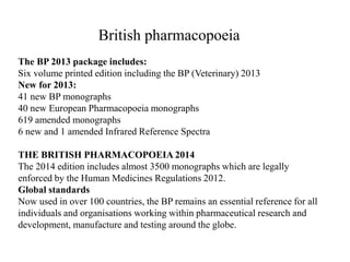 Pharmacopoeia | PPTX