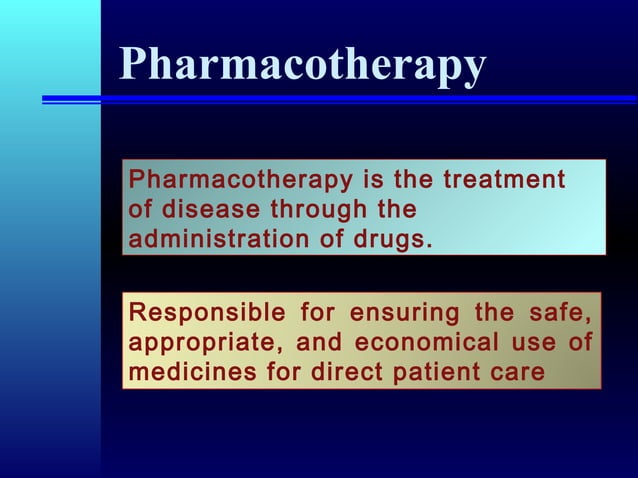Pharmacotherapeutics PPT