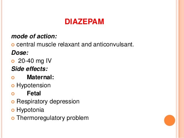 INDICATIONS FOR DIAZEPAM INJECTION