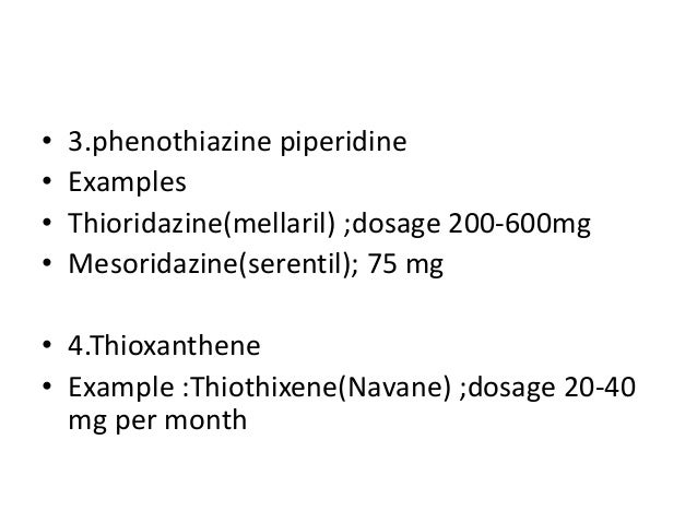 Mellaril Drug Class