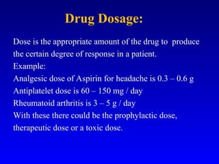 Brief Introduction to Principles of Pharmacotherapy in the treatment of ...