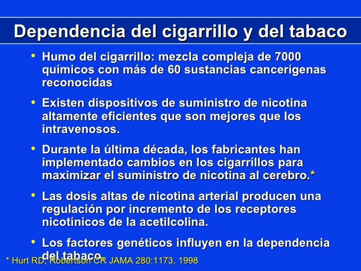 El fumar la mala costumbre o la enfermedad el compendio