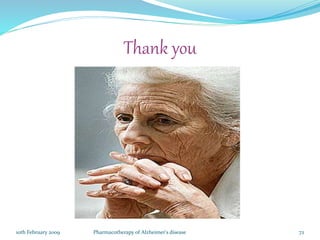 Pharmacotherapy of Alzheimer's Disease | PPTX