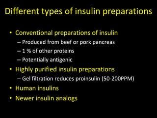 Actions of insulin Intermediary actions Rapid actions Long termSec / min Few hours > 24 hrs ↑ multiplication