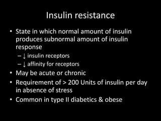 Improved predictability, tolerability, and flexibility Adverse effects of insulin Hypoglycemia Local reactions LipodystrophyLipoatrophyAllergy ObesityInsulin induced edema 