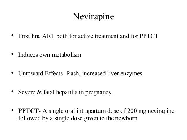 Nevirapine Newborn Dosage