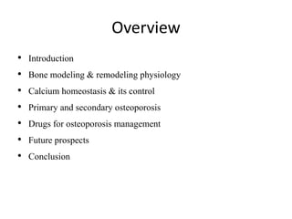 Pharmacotherapy of osteoporosis | PPTX