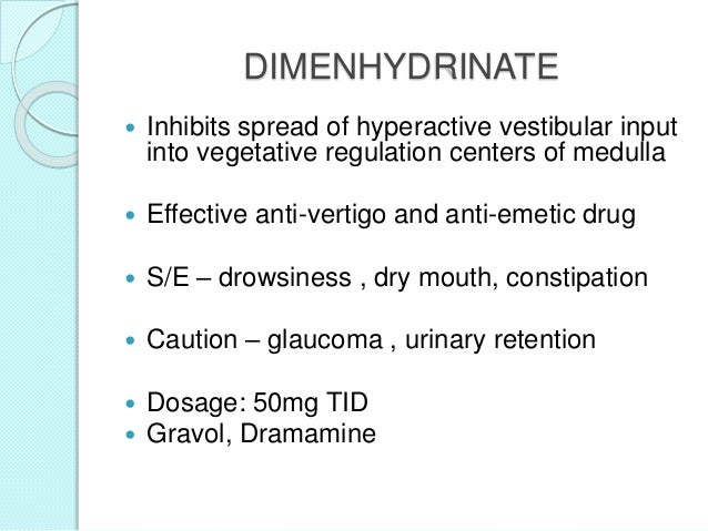 Meclizine Vs Dimenhydrinate Drowsiness