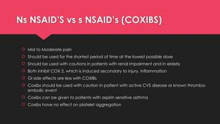 Comparing Different Nsaids Pharmacotherapy of Pain Management: Analgesics, NSAIDs, Opioids and ...