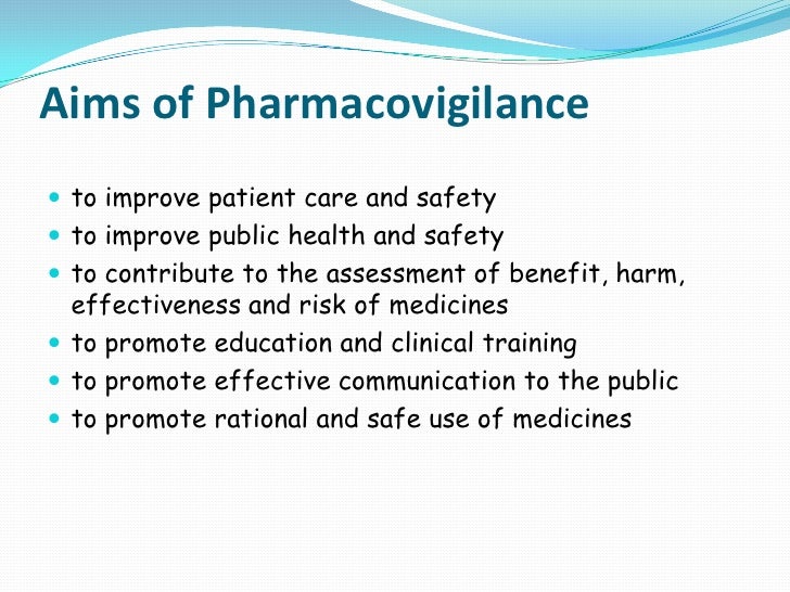 Pharmacovigilance
