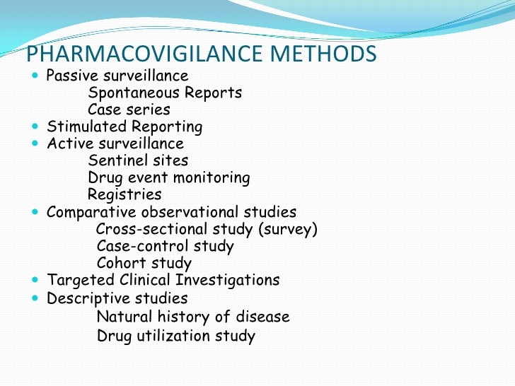 Pharmacovigilance