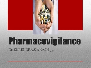 Pharmacovigilance
Dr. SURENDRA.S.AKASH MD
 