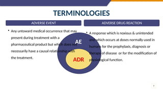 PHARMACOVIGILANCE, ADR assessment and reporting | PPTX
