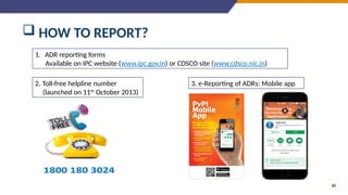 Reporting Help Line PHARMACOVIGILANCE, ADR assessment and reporting | PPTX