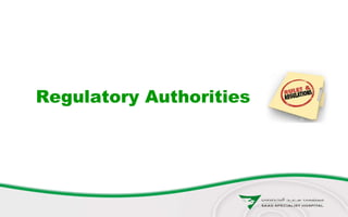 Regulatory Authorities
 
