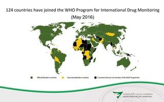 124 countries have joined the WHO Program for International Drug Monitoring
(May 2016)
 