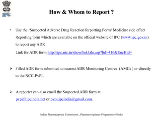 Pharmacovigilance and Method of ADR reporting | PPTX