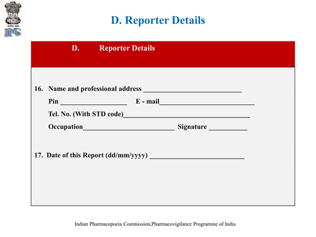 Pharmacovigilance and Method of ADR reporting | PPTX