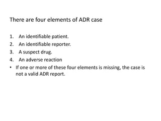 Adr Case Examples For Project Pharmacovigilance: A Review | PPTX