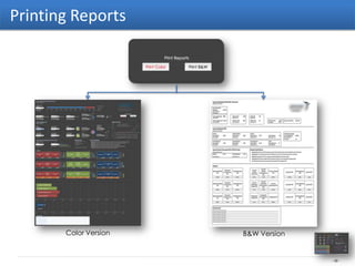 Printing Reports




       Color Version   B&W Version


                                     - 30 -
 