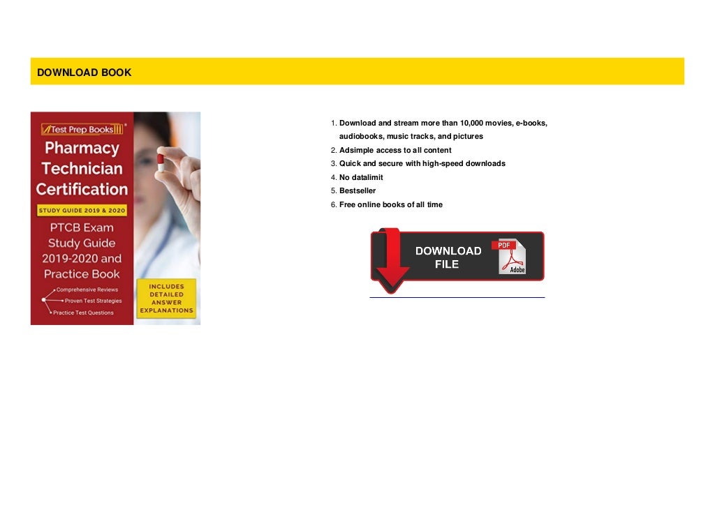 [Pdf/ePub] Pharmacy Technician Certification Study Guide 2019 2020 ...