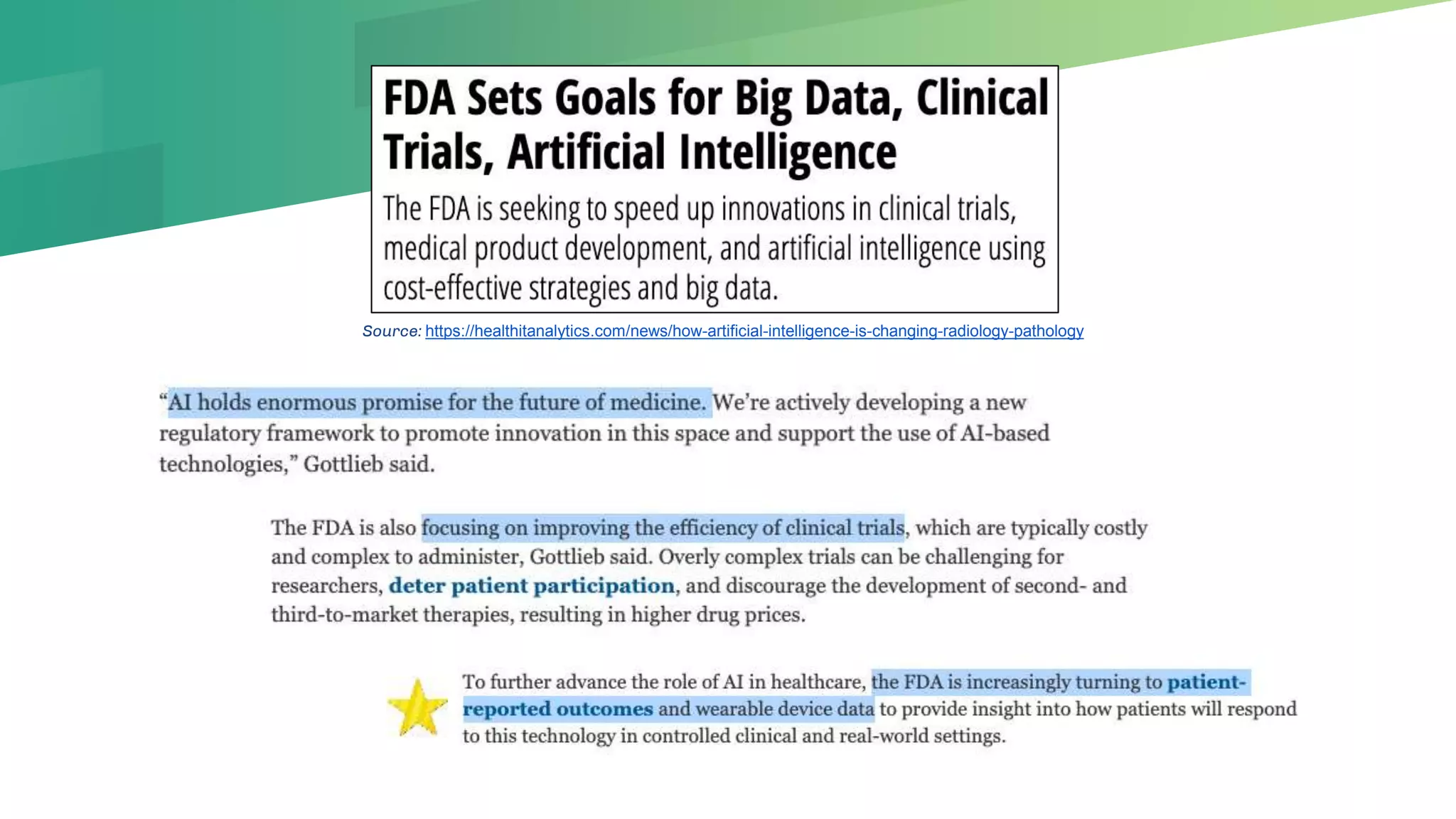 Source: https://healthitanalytics.com/news/how-artificial-intelligence-is-changing-radiology-pathology
 