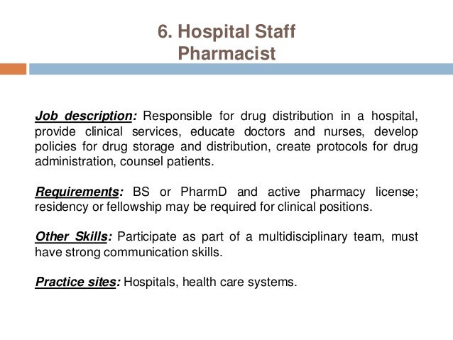pharmacist description pharmacy careers pharmacist practice settings pharmacist description pharmacy careers pharmacist practice settings