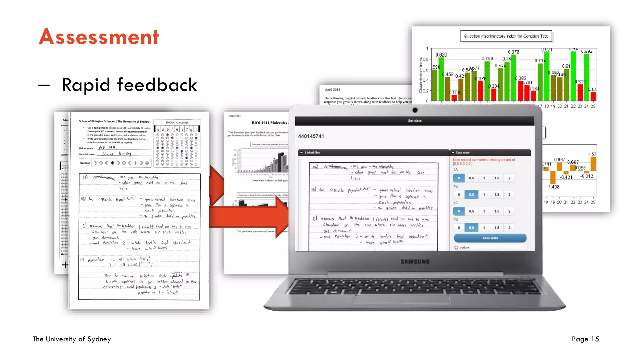 The University of Sydney Page 15
Assessment
– Rapid feedback
 