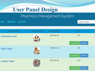 User Panel Design
 