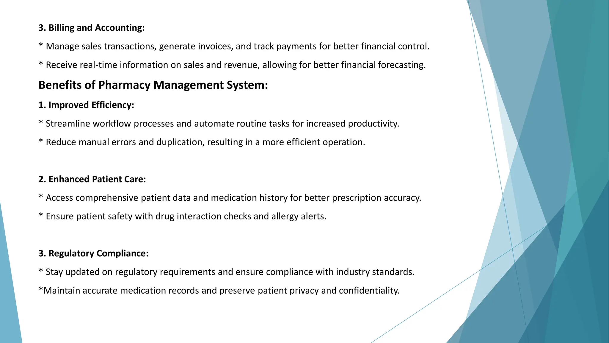 Pharmacy Management System Software..... | PPTX